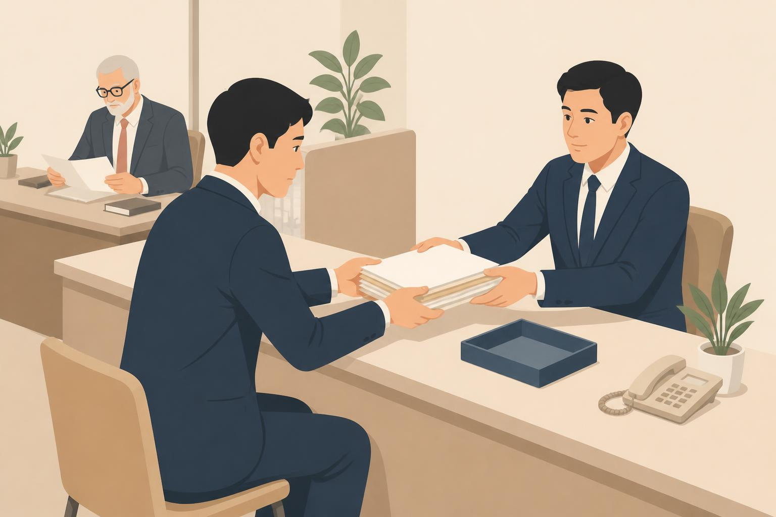 税理士への苦情を申し立てている経営者のイラスト