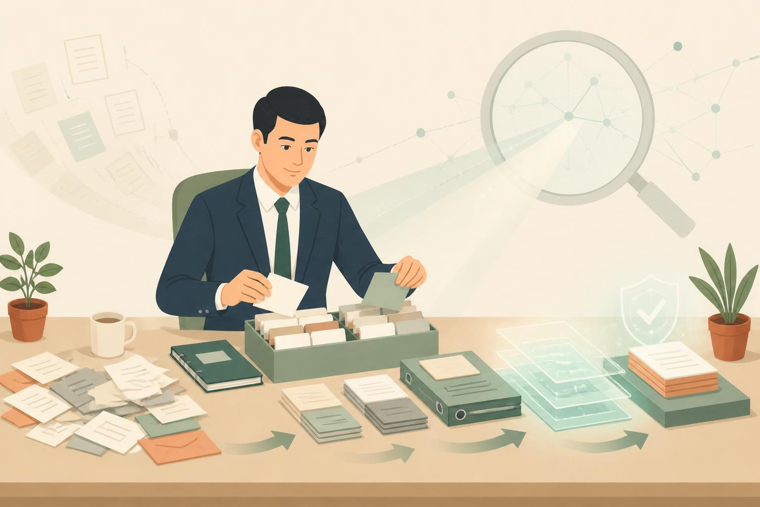 KSK2が適用された時のために中小企業の経営者が準備をしているイラスト