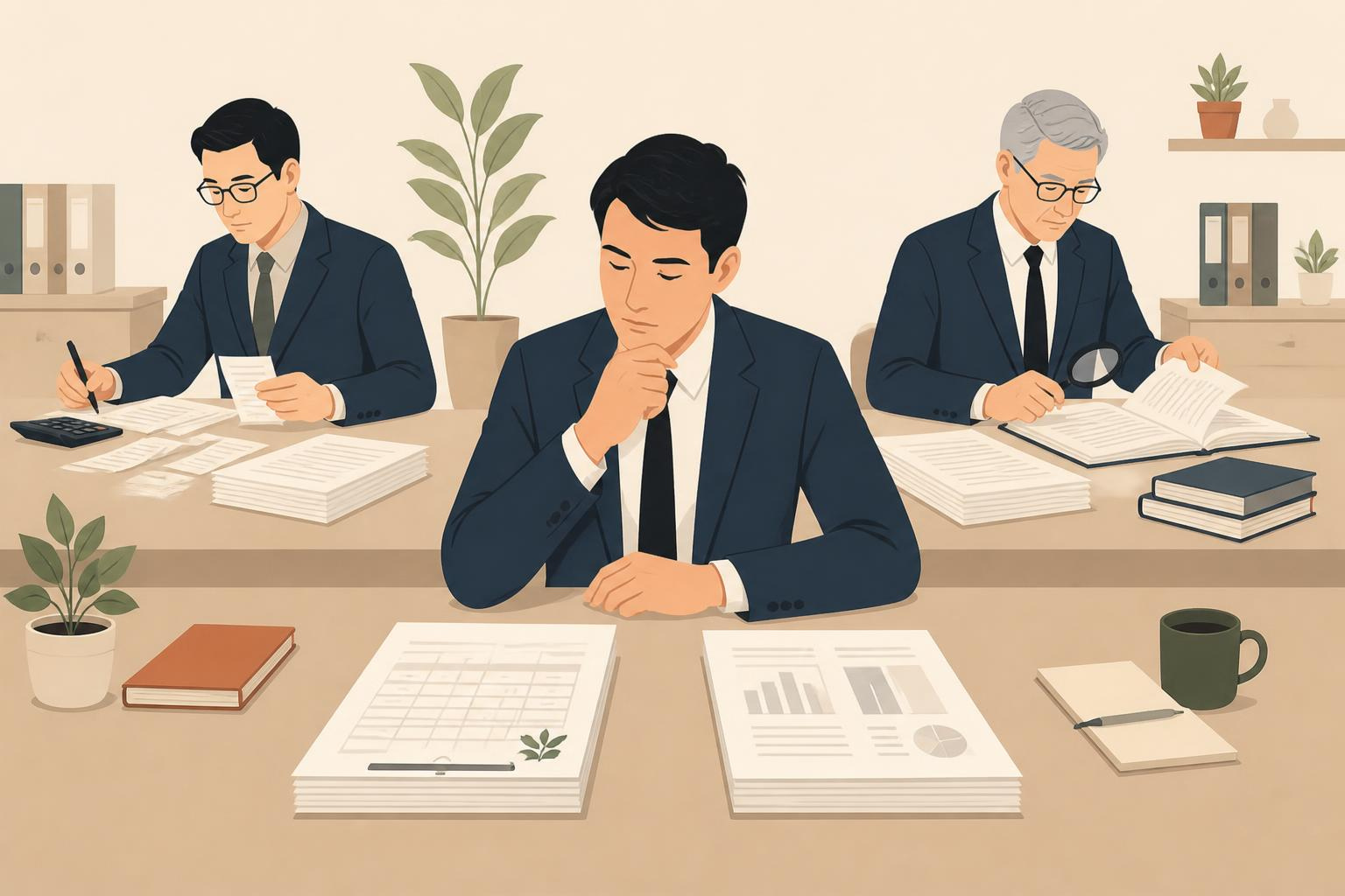 税理士と公認会計士の違いと、中小企業がどちらに依頼すべきかを検討している経営者